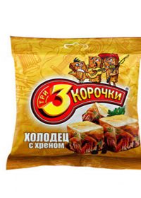 СУХАРИКИ 3 КОРОЧКИ с холодцом и хреном 40 г.